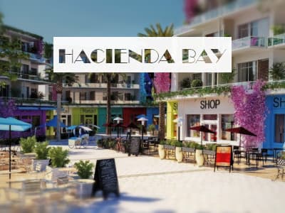 مباني بألون زاهية في قرية هاسيندا باي