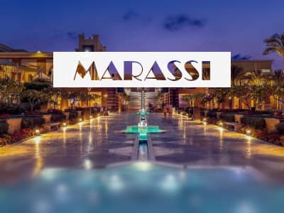 نوافير داخل قرية مراسي الساحل الشمالي