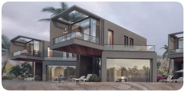 فيلات في كمبوند سكاي سيتي الجلالة