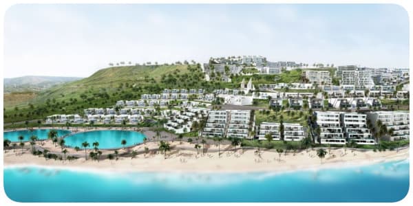 قرية كارنيليا العين السخنة بجوار مدينة الجلالة على الساحل مباشرة