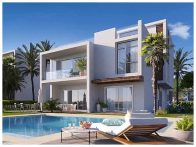 احد فلل كمبوند مزارين بحمام السباحة