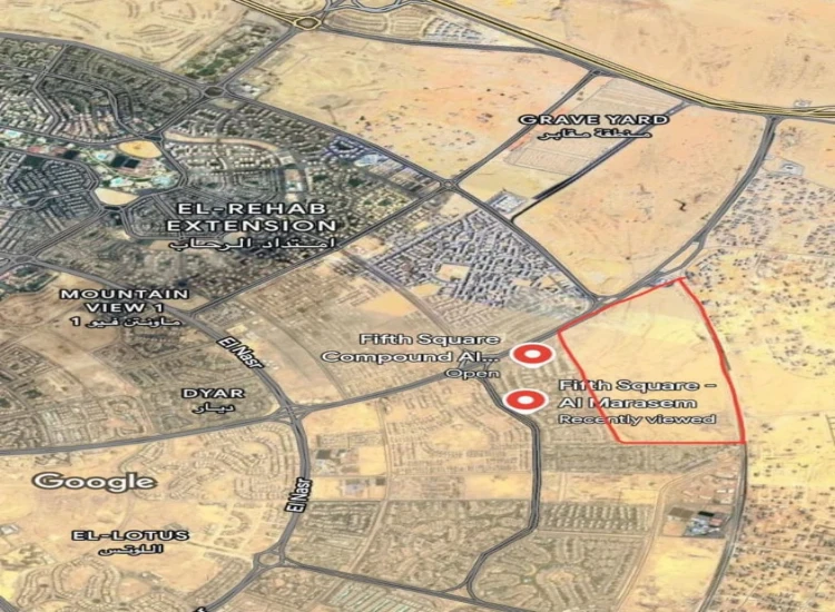 موقع مشروع زمرة موقع زمرة القاهرة الجديدة