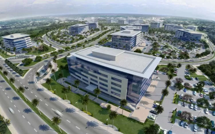 صورة علوية لكايرو فيستيفال سيتي بيزنس بارك.