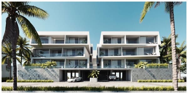 واجهة مجموعة من شاليهات قرية كارنيليا العين السخنة