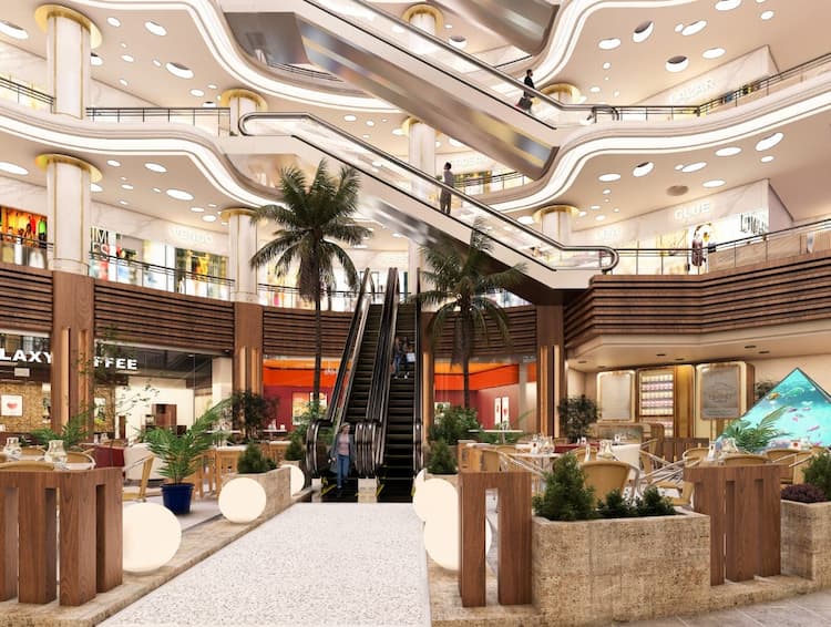 التصميم الداخلي لدايموند مول العاصمة الإدارية 