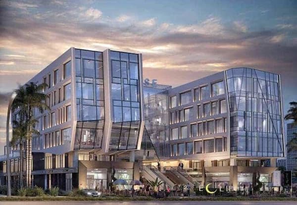 مشهد مع الغروب لمول اكلبس بيزنس