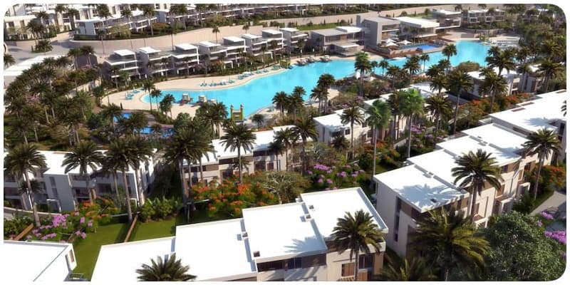 شاليهات قرية وايت باي White Bay على الساحل الشمالى