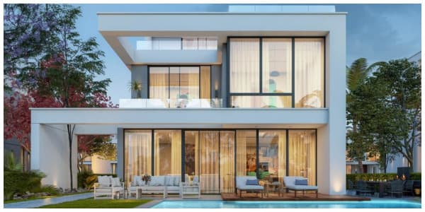 احد فيلات كمبوند ليك ويست الشيخ زايد