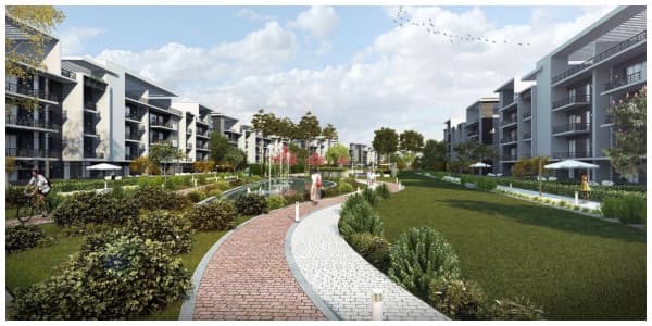 مساحات خضراء في فيفث سكوير كمبوند