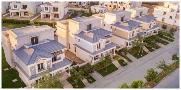 صورة علوية لوحدات ماونتن فيو 1 التجمع الخامس.