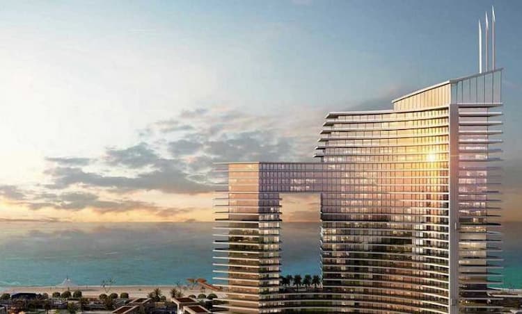 صورة لكمبوند بالم هيلز العلمين الجديدة.