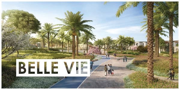 سكان بيل في وهم يمارسون المشي بجوار الخضرة