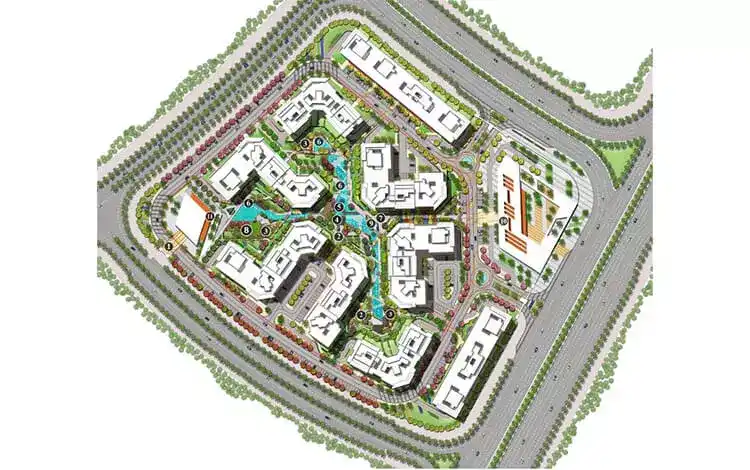 كمبوند الموندو العاصمة الإدارية تصميم وماستر بلان كمبوند الموندو