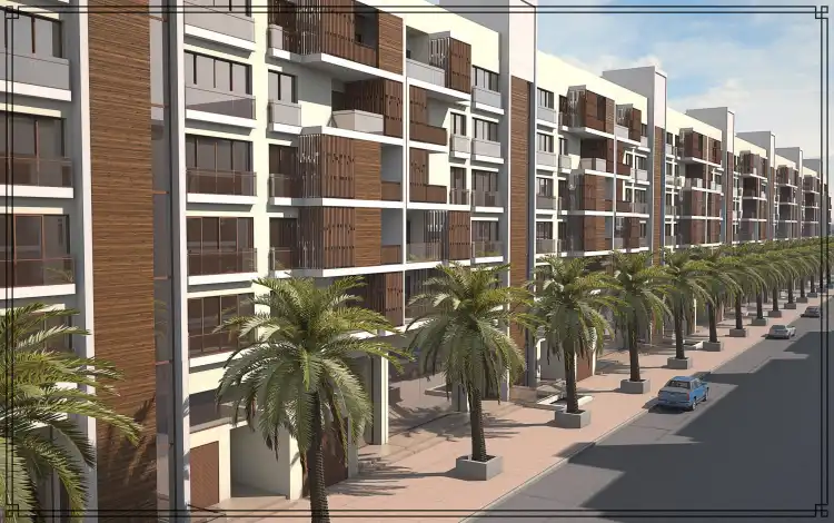 صورة جانبية للأبنية في كمبوند الرياض سيكون التجمع الخامس