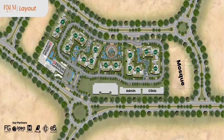 تصميمات كمبوند Palm East القاهرة الجديدة