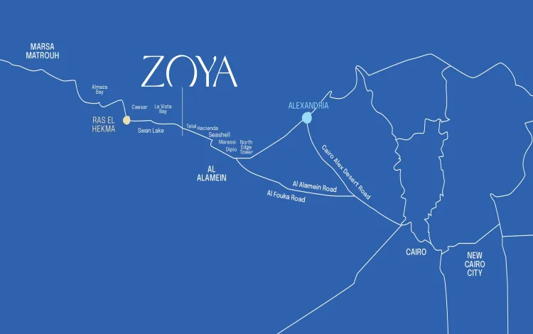 قرية Zoya North Coast موقع قرية زويا الساحل الشمالي
