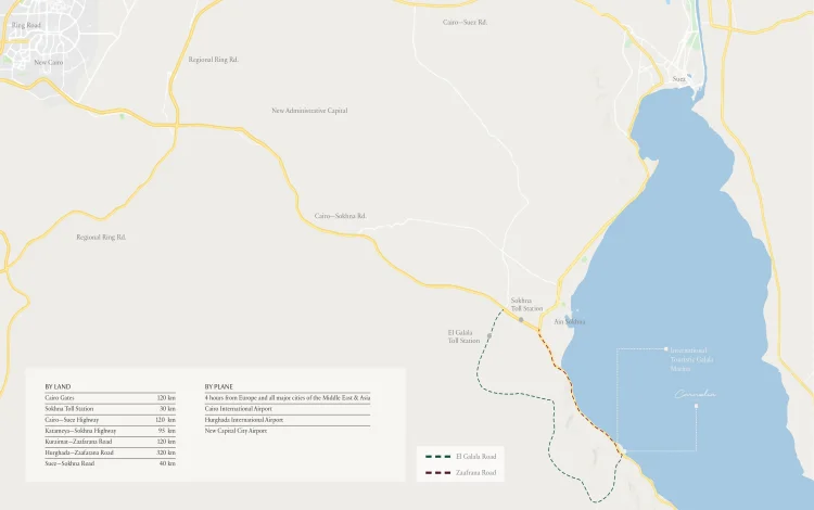 موقع قرية كارنيليا العين السخنة
