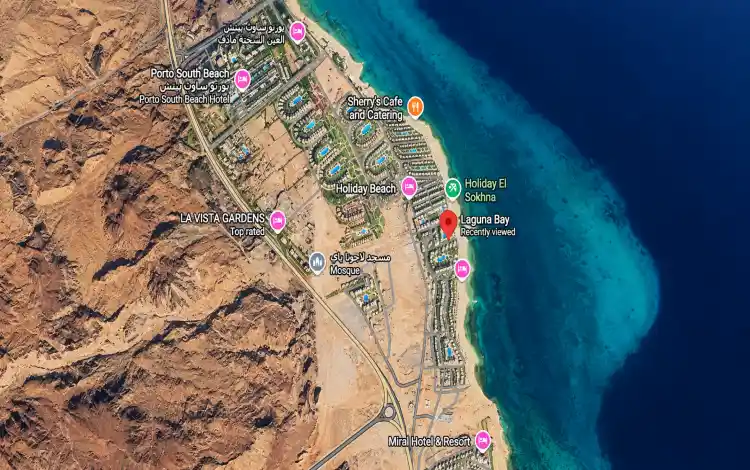 لاجونا باي السخنة موقع قرية لاجونا باي العين السخنة