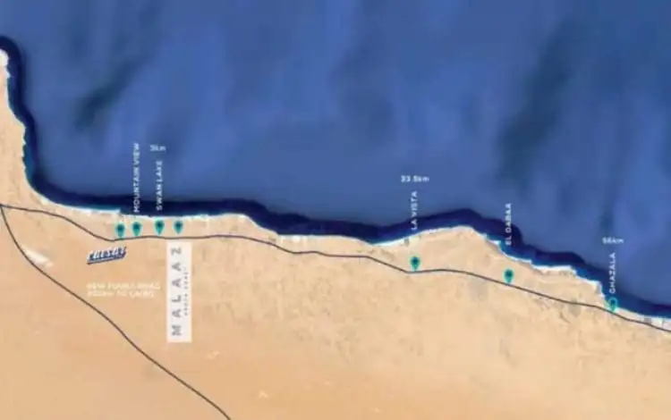 موقع قرية ملاذ الساحل الشمالي