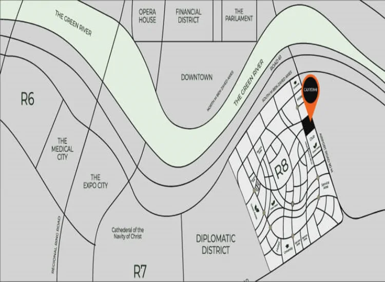 موقع مشروع كانيون 8 مزايا موقع كمبوند كانيون 8