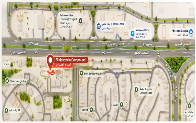 كمبوند Al-Masrawya New Cairo موقع كمبوند المصراوية التجمع الخامس