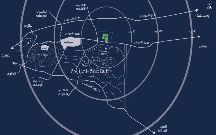 موقع مدينة نور طلعت مصطفى