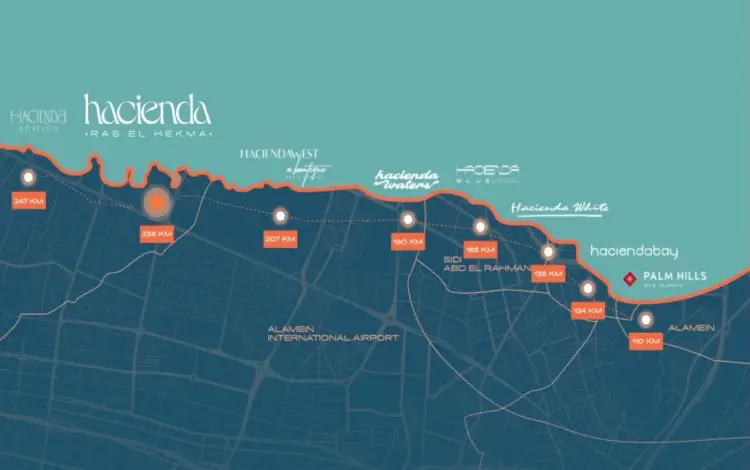 the location of Hacienda Ras El Hekma