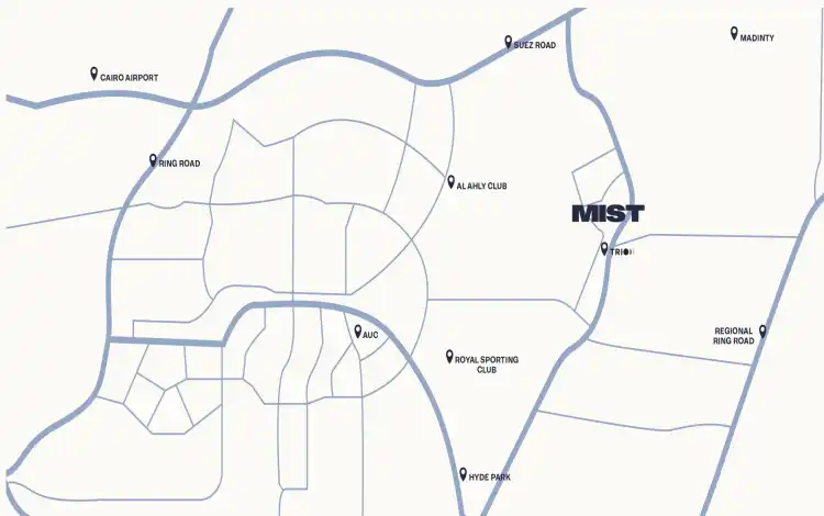 كمبوند Mist New Cairo موقع كمبوند ميست التجمع الخامس