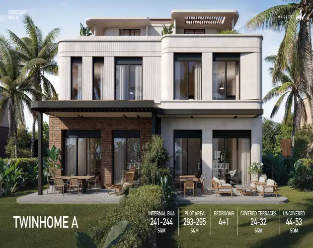 كمبوند كريسنت ووك التجمع السادس Crescent walk اسعار 2026