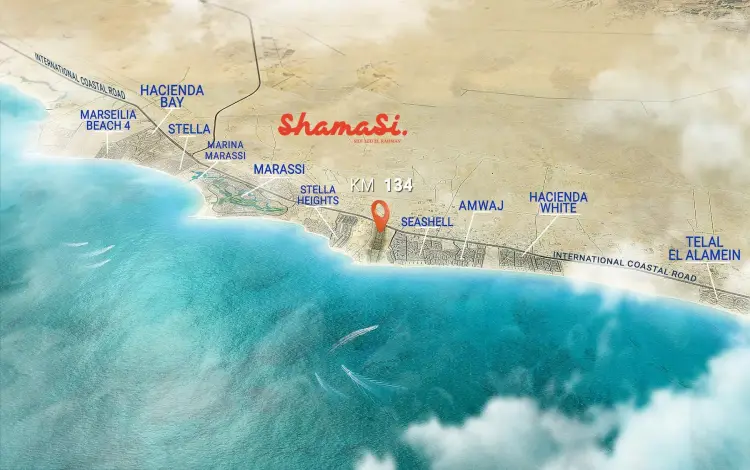 قرية Shamasi North Coast موقع قرية شماسي الساحل الشمالي