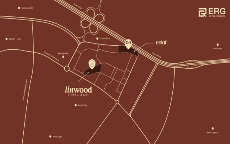 كمبوند Lin wood New Cairo موقع كمبوند لين وود التجمع الخامس